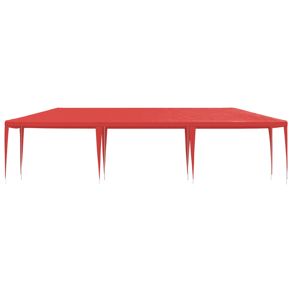 vidaXL Namiot Imprezowy Czerwony 900 x 300 x 255 cm PE i stal