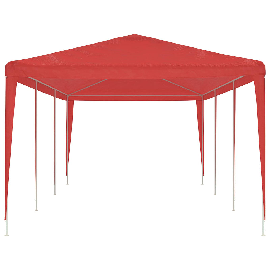 vidaXL Namiot Imprezowy Czerwony 900 x 300 x 255 cm PE i stal