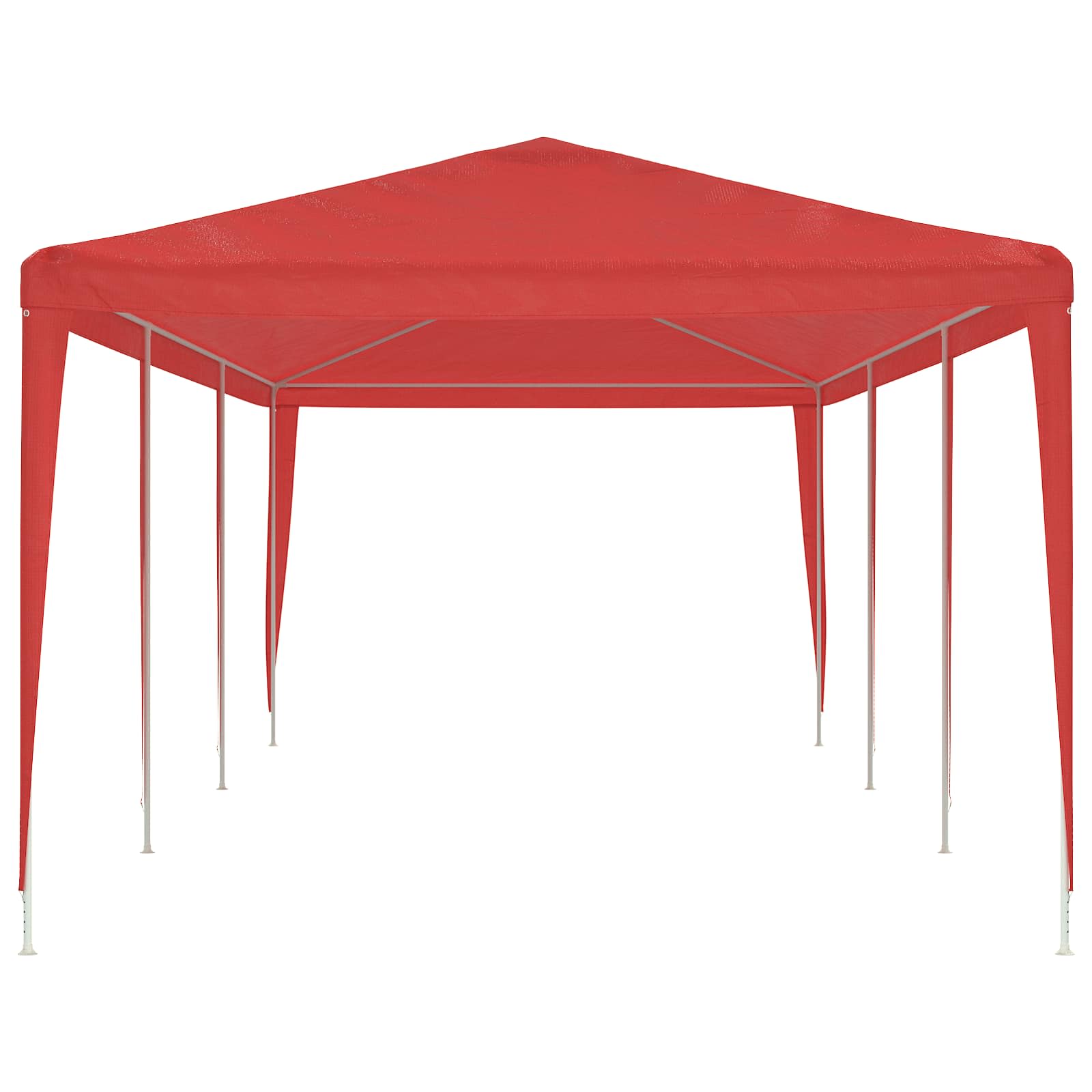 vidaXL Namiot Imprezowy Czerwony 900 x 300 x 255 cm PE i stal