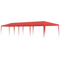 vidaXL Namiot Imprezowy Czerwony 1200 x 300 x 255 cm PE i stal