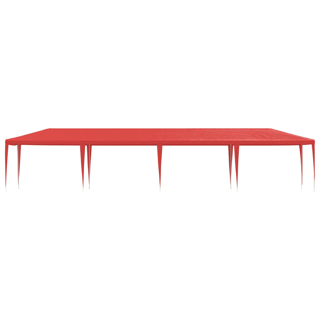 vidaXL Namiot Imprezowy Czerwony 1200 x 300 x 255 cm PE i stal