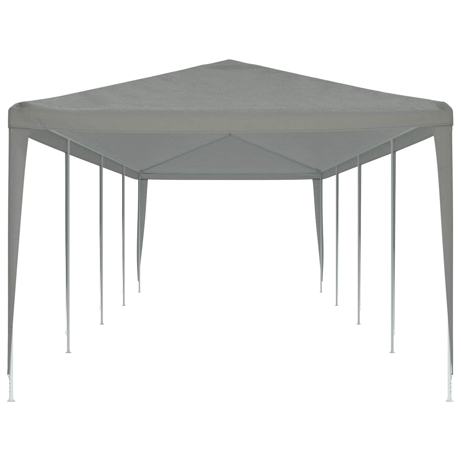 vidaXL Namiot Imprezowy Jasnoszary 1200 x 300 x 255 cm PE i stal