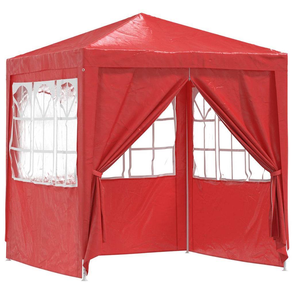 vidaXL Namiot Imprezowy Czerwony 200 x 200 x 240 cm PE i stal
