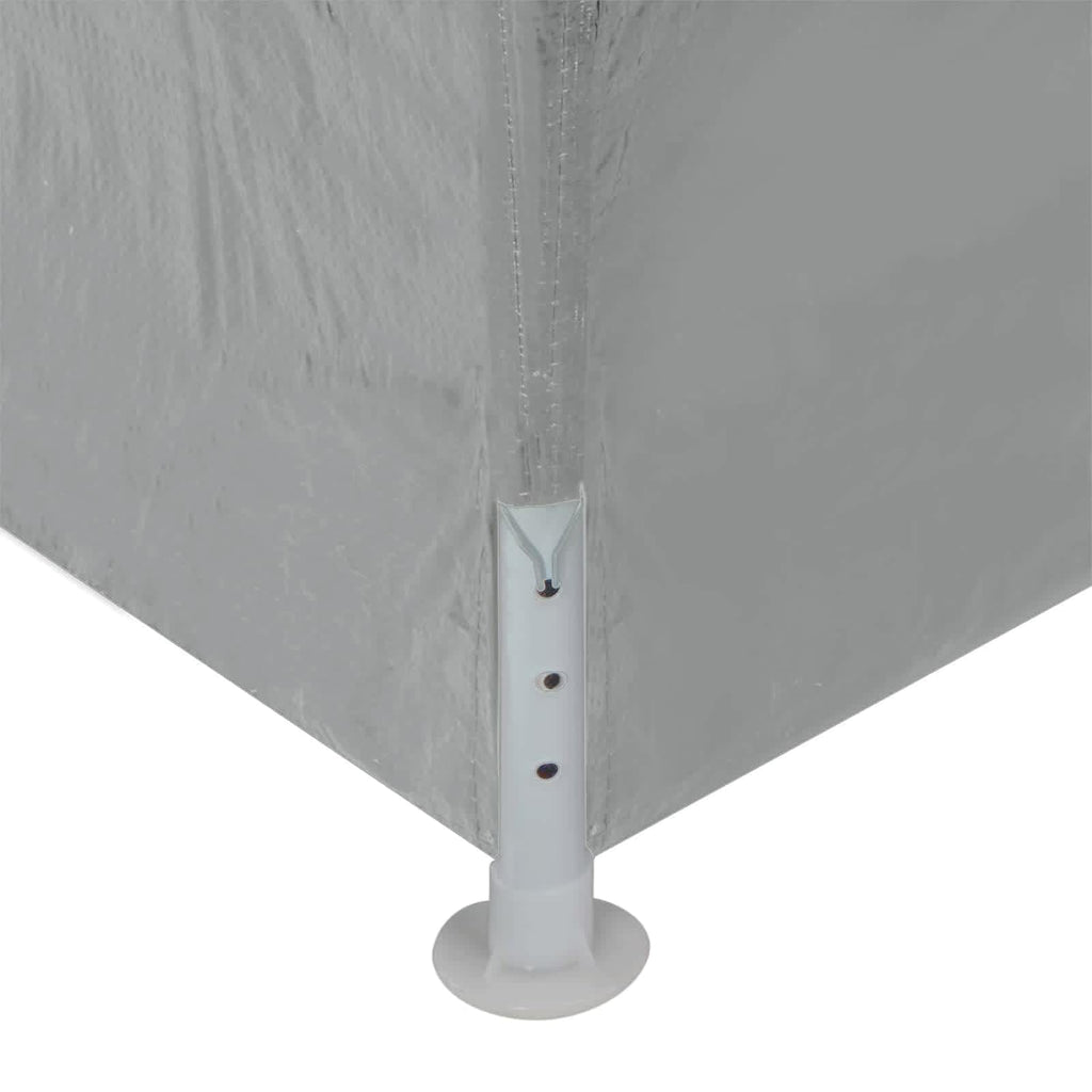 vidaXL Namiot Imprezowy 900 x 300 x 255 cm jasnoszary PE i stal
