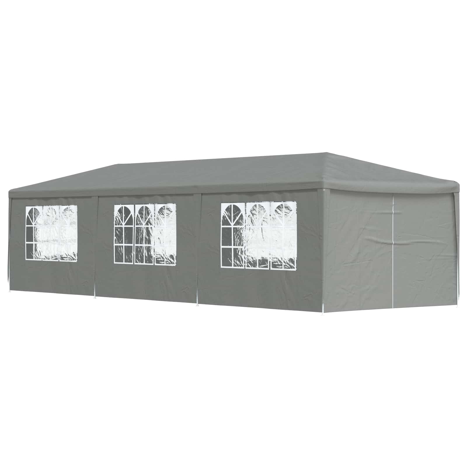vidaXL Namiot Imprezowy 900 x 300 x 255 cm jasnoszary PE i stal