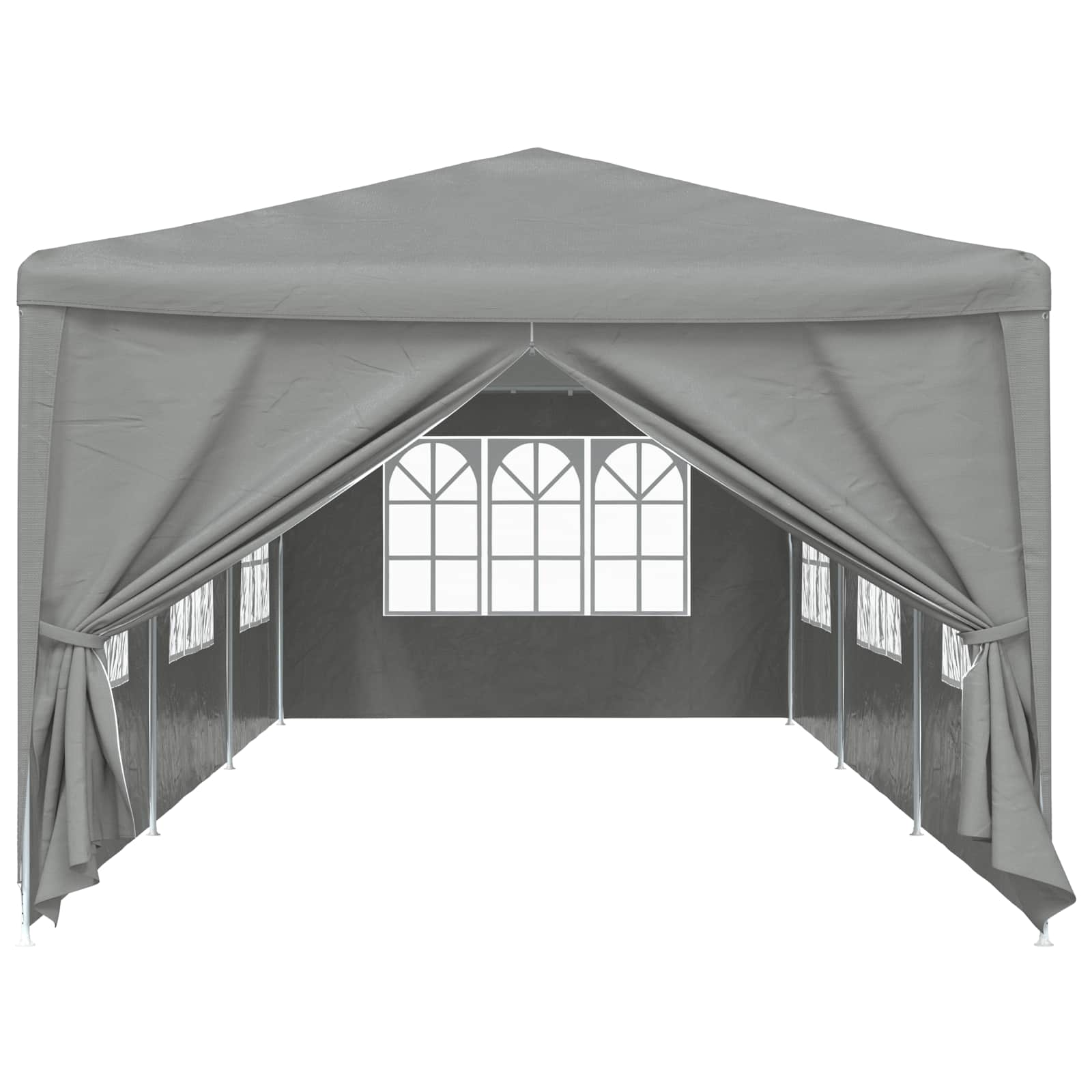 vidaXL Namiot Imprezowy 900 x 300 x 255 cm jasnoszary PE i stal