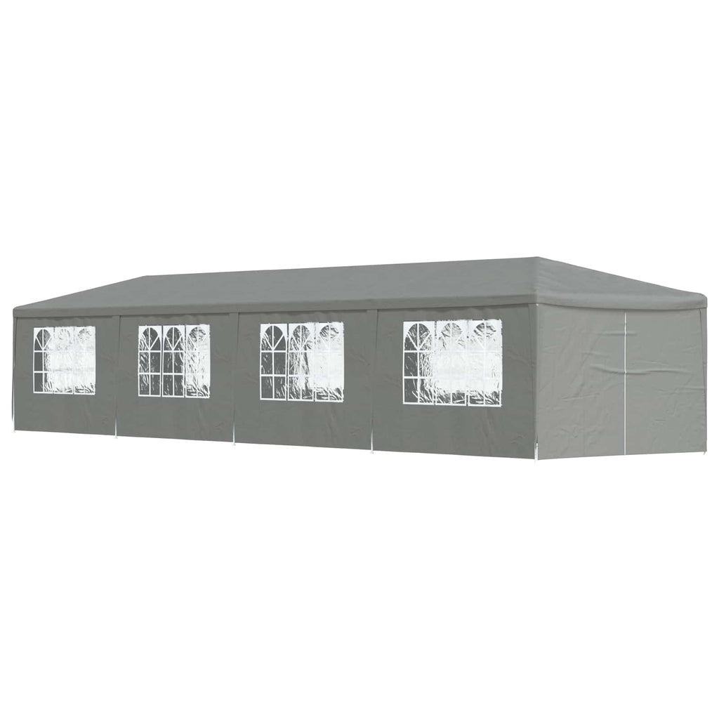 vidaXL Namiot Imprezowy 1200 x 300 x 255 cm jasnoszary PE i stal