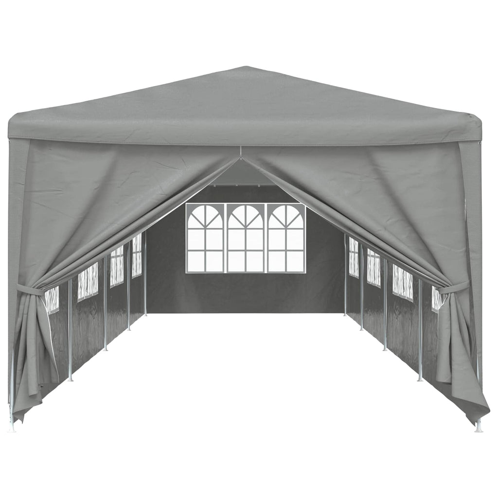 vidaXL Namiot Imprezowy 1200 x 300 x 255 cm jasnoszary PE i stal