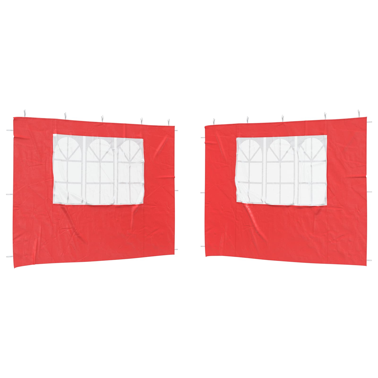 vidaXL Ściana boczna namiotu na imprezy 2 pcs 300 x 195 cm czerwony
