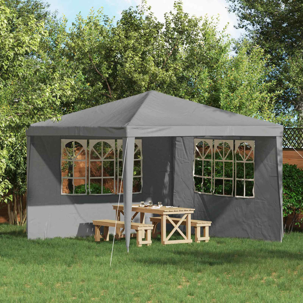 vidaXL Ściana boczna namiotu na imprezy 2 pcs 300 x 195 cm jasnoszary