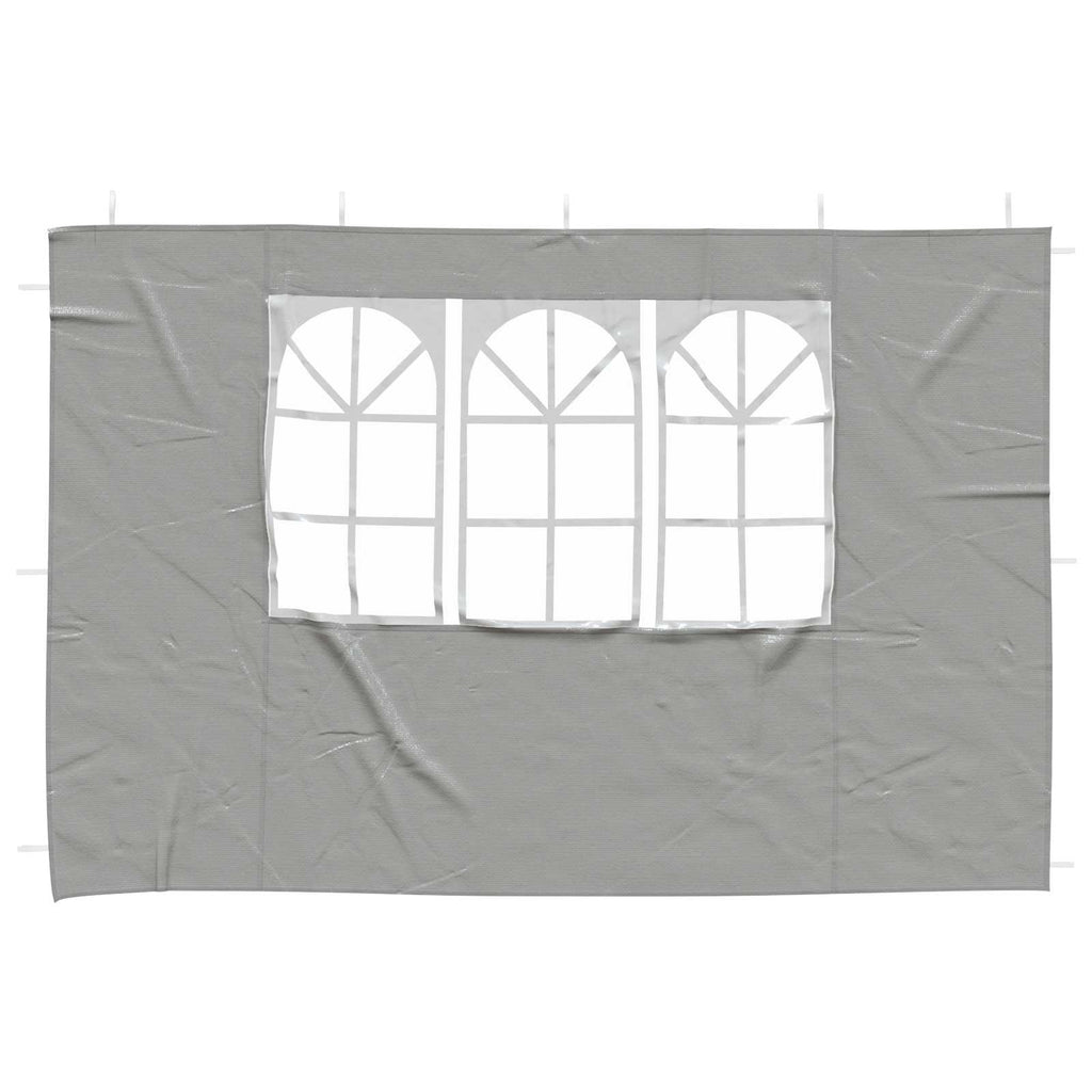vidaXL Ściana boczna namiotu na imprezy 2 pcs 300 x 195 cm jasnoszary