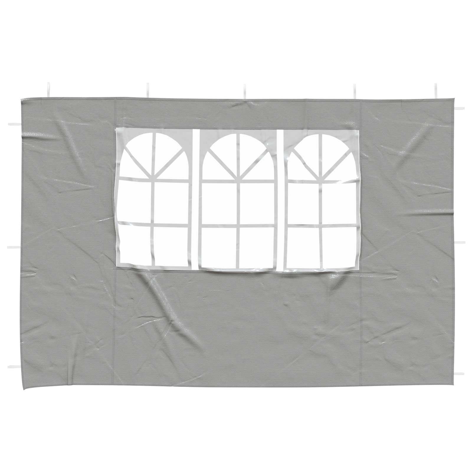 vidaXL Ściana boczna namiotu na imprezy 2 pcs 300 x 195 cm jasnoszary