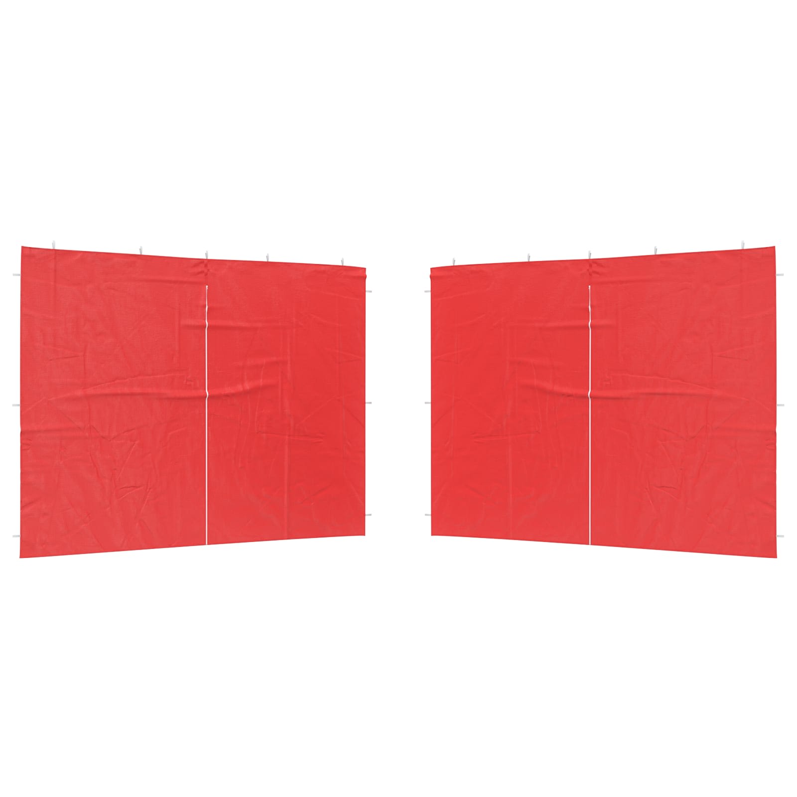 vidaXL Ściana boczna namiotu na imprezy 2 pcs czerwony 300 x 195 cm