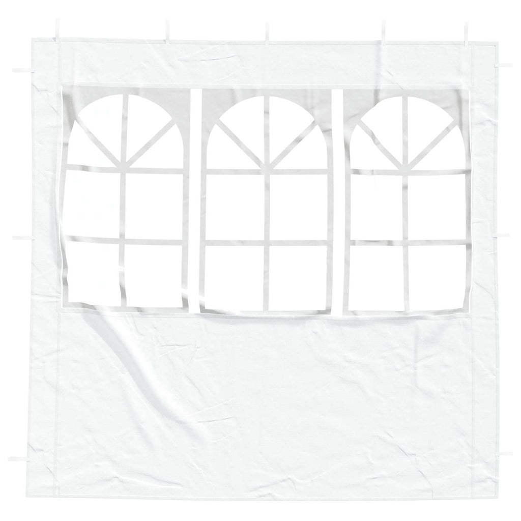 vidaXL Ściana boczna namiotu na imprezy 2 pcs 200 x 195 cm Biały