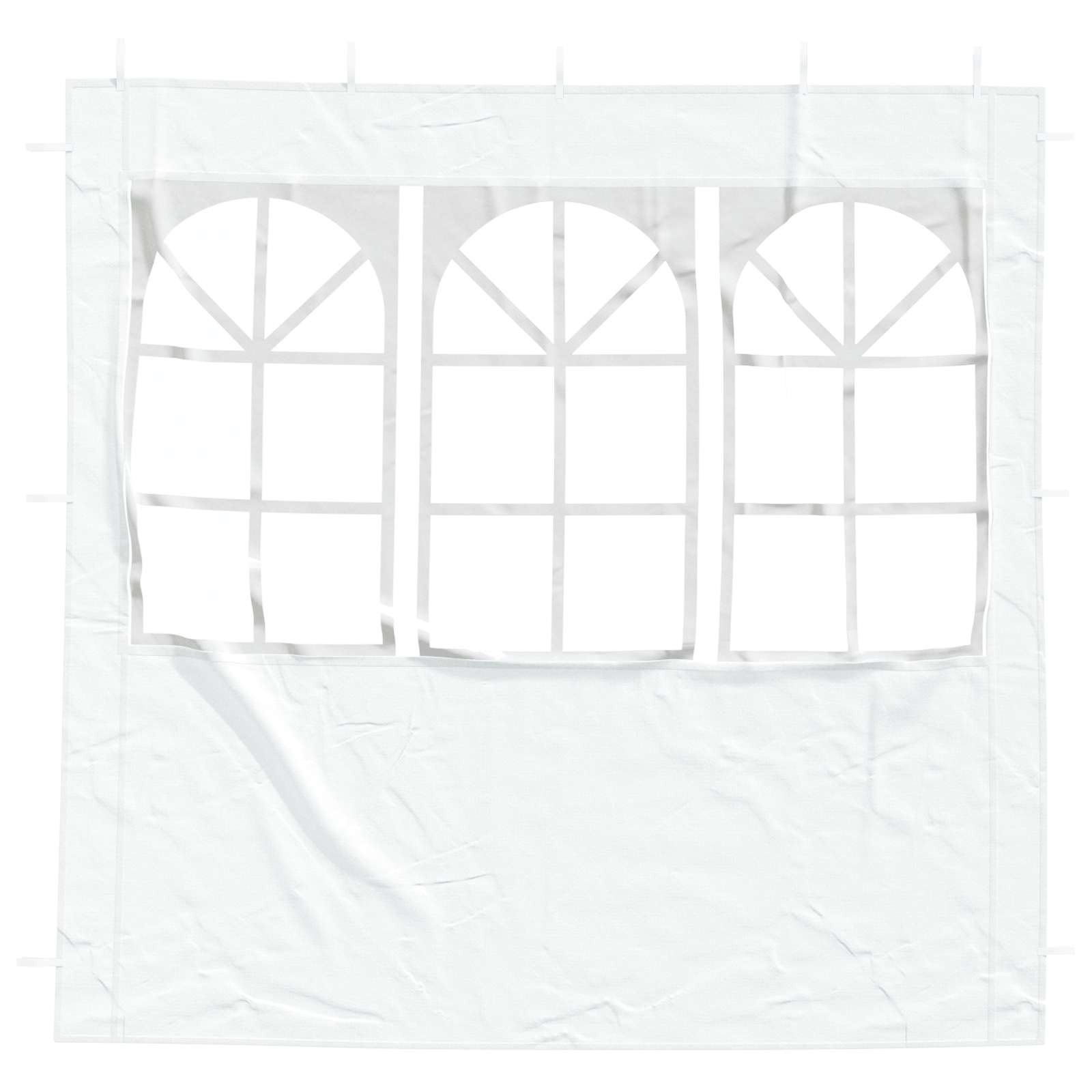 vidaXL Ściana boczna namiotu na imprezy 2 pcs 200 x 195 cm Biały