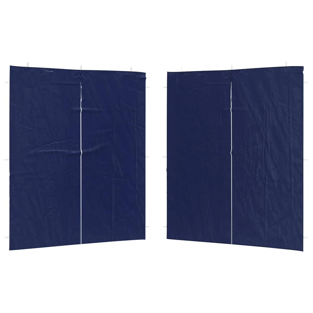 vidaXL Ściana boczna namiotu na imprezy 2 pcs niebieski 200 x 195 cm