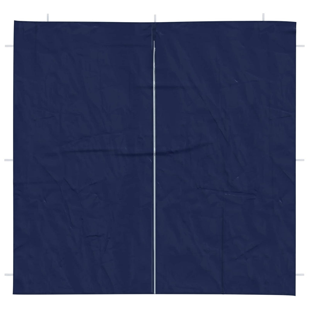 vidaXL Ściana boczna namiotu na imprezy 2 pcs niebieski 200 x 195 cm