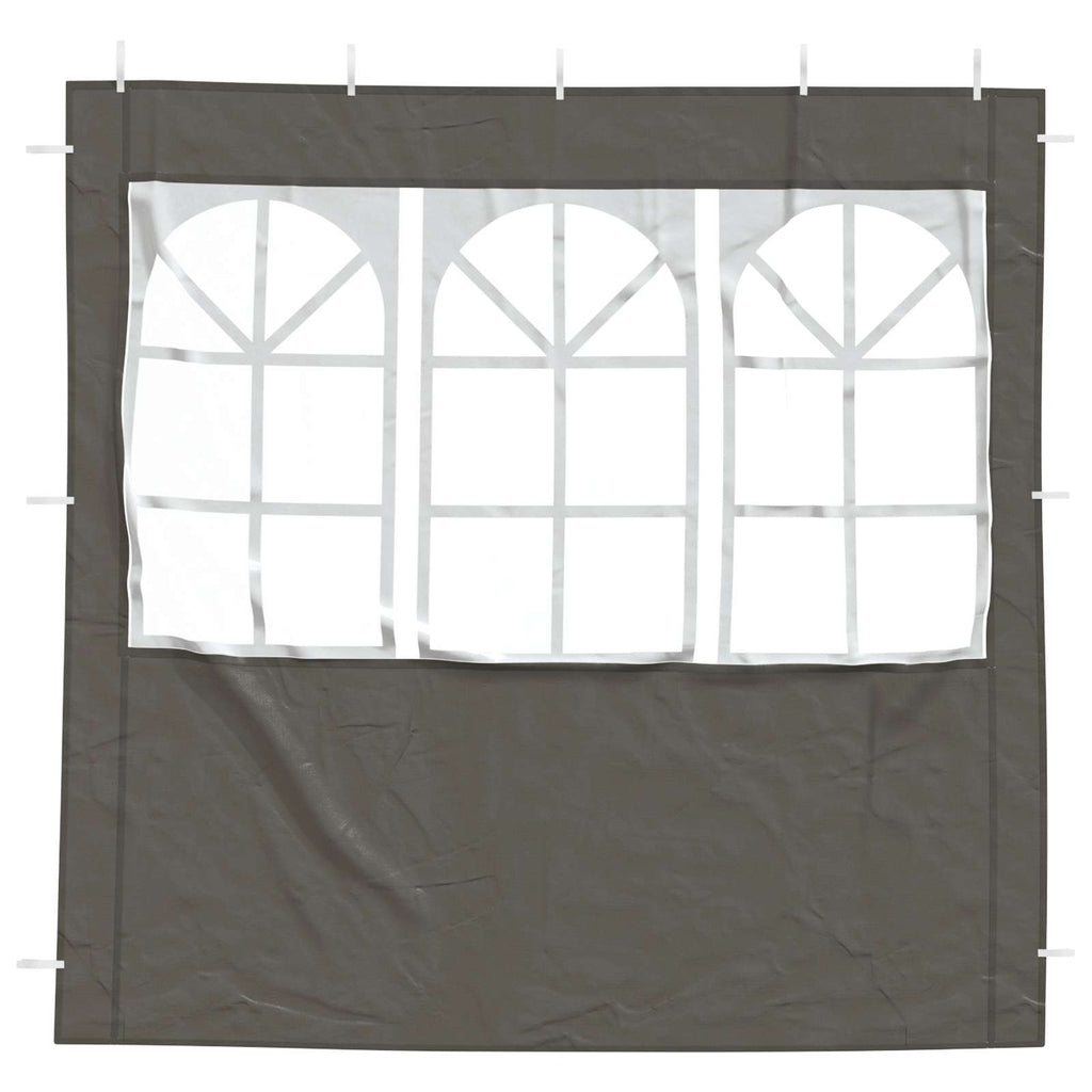 vidaXL Ściana boczna namiotu na imprezy 2 pcs 200 x 195 cm antracytowy