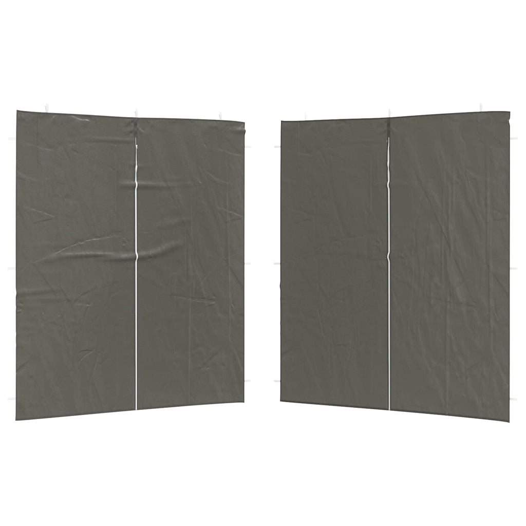 vidaXL Ściana boczna namiotu na imprezy 2 pcs antracytowy 200 x 195 cm
