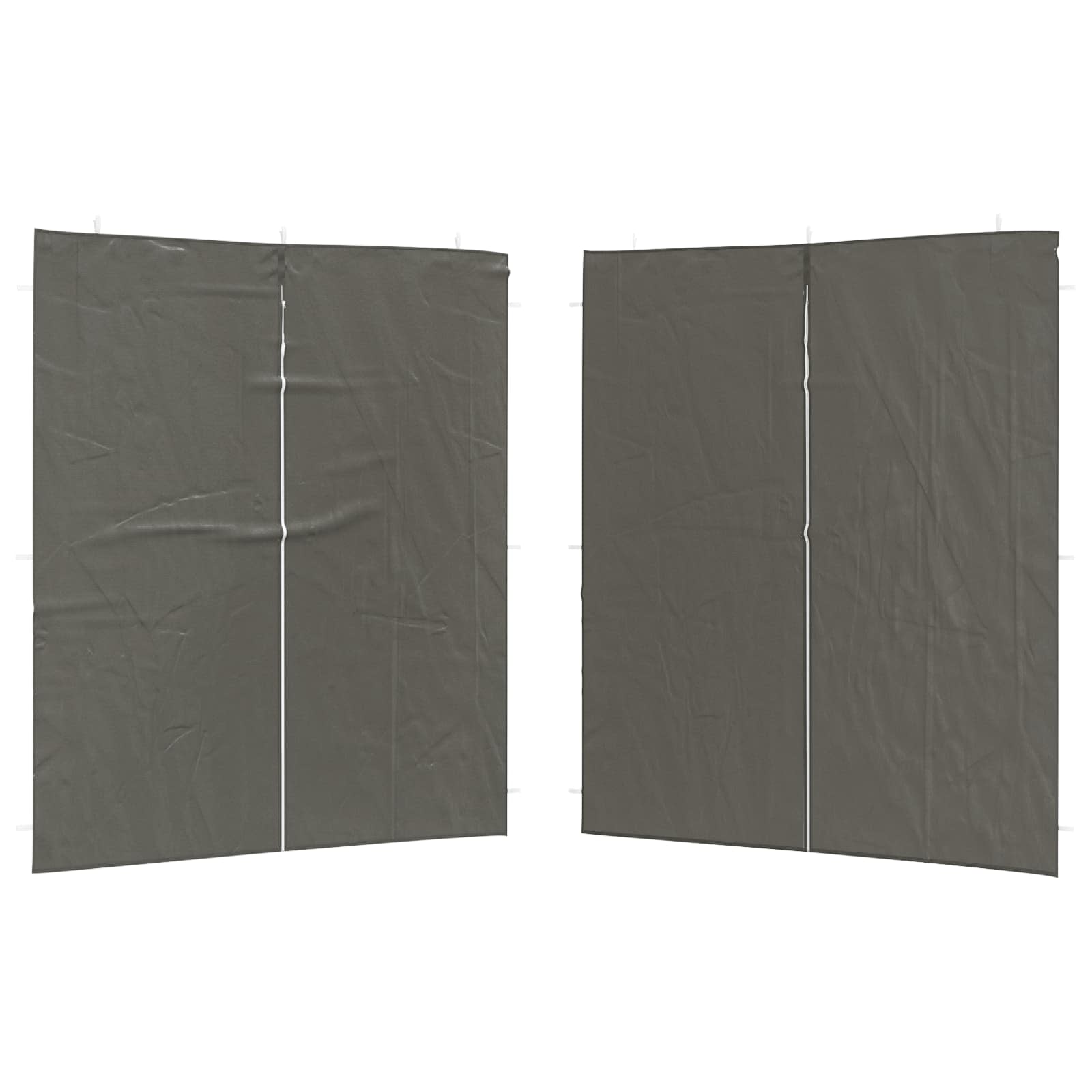 vidaXL Ściana boczna namiotu na imprezy 2 pcs antracytowy 200 x 195 cm