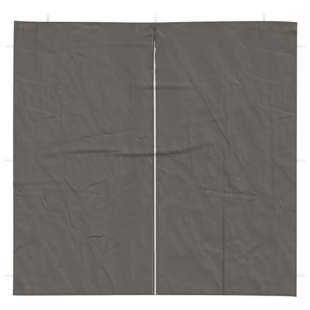 vidaXL Ściana boczna namiotu na imprezy 2 pcs antracytowy 200 x 195 cm