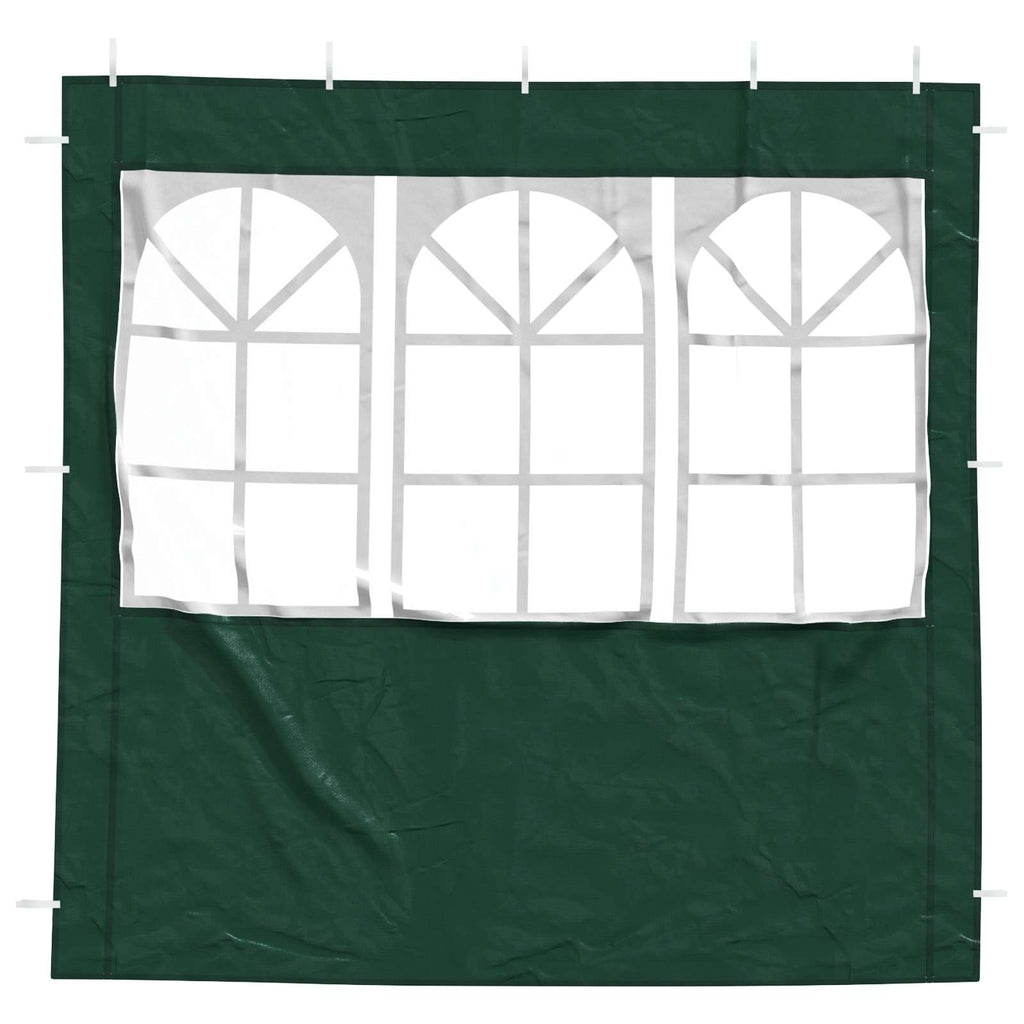 vidaXL Ściana boczna namiotu na imprezy 2 pcs 200 x 195 cm zielony
