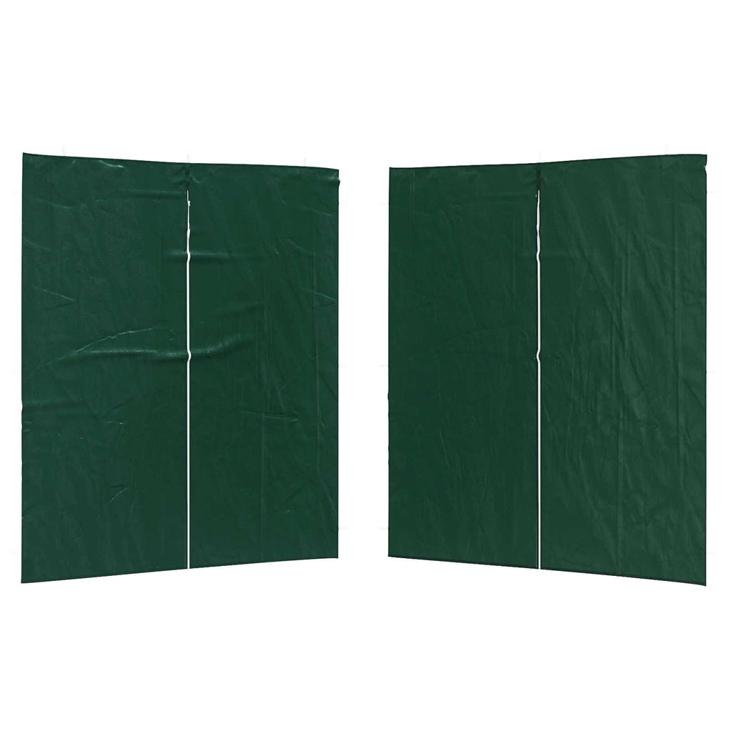vidaXL Ściana boczna namiotu na imprezy 2 pcs zielony 200 x 195 cm