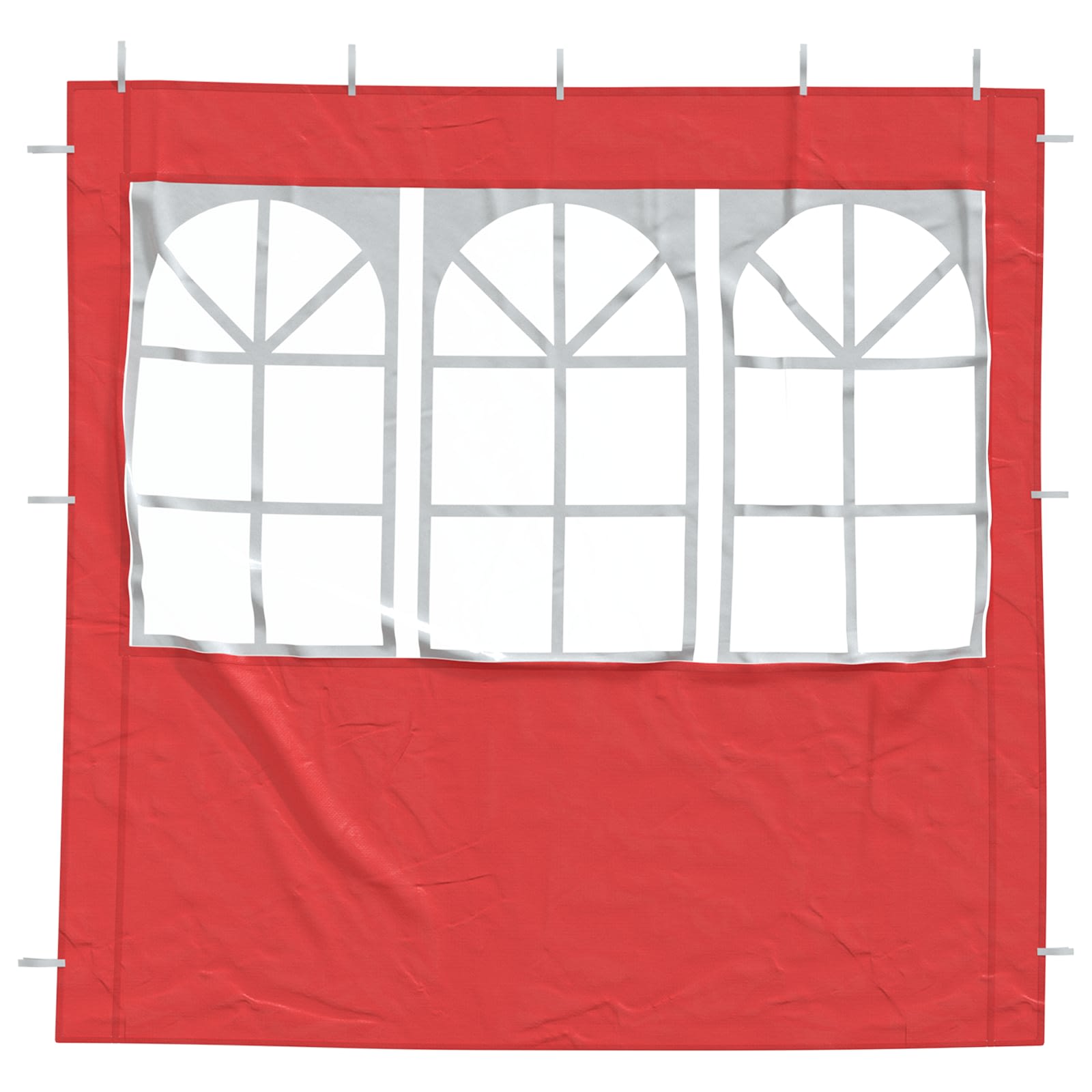vidaXL Ściana boczna namiotu na imprezy 2 pcs 200 x 195 cm czerwony