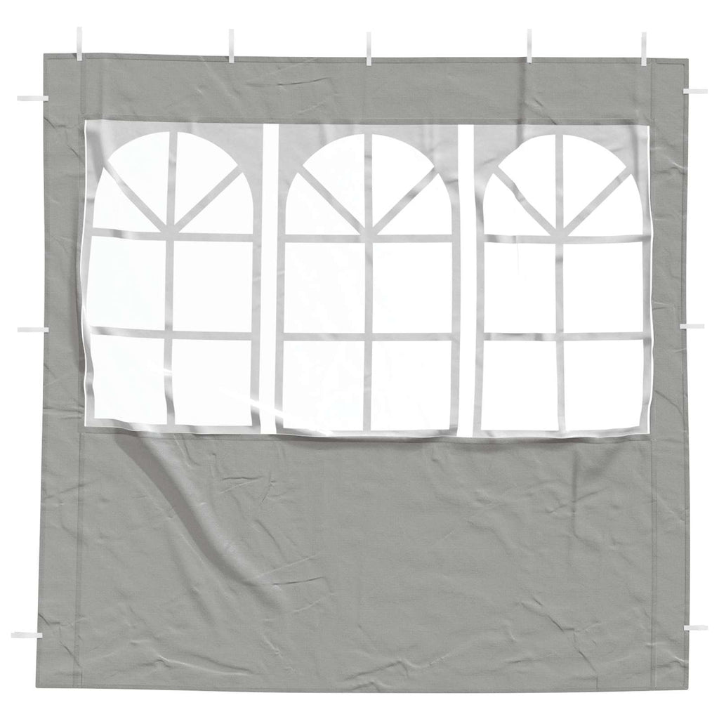 vidaXL Ściana boczna namiotu na imprezy 2 pcs 200 x 195 cm jasnoszary