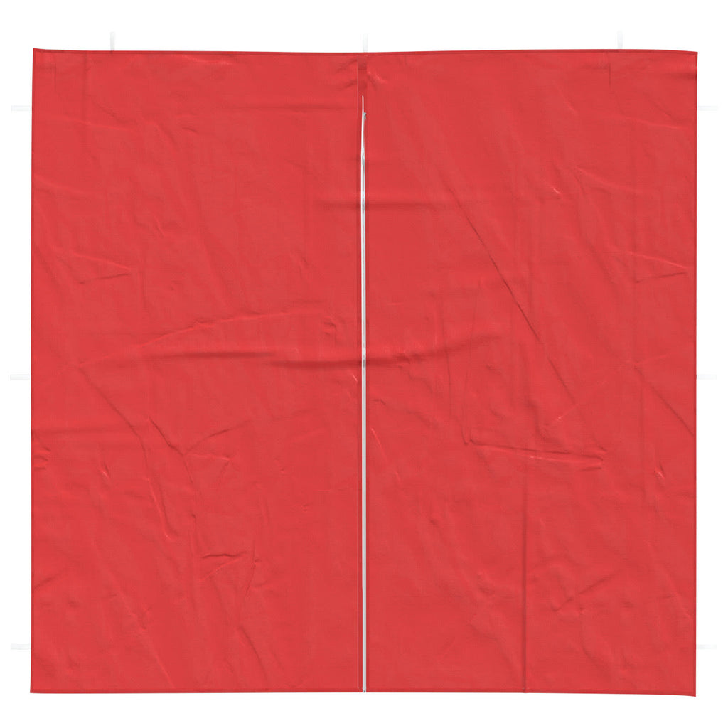 vidaXL Ściana boczna namiotu na imprezy 2 pcs czerwony 200 x 195 cm