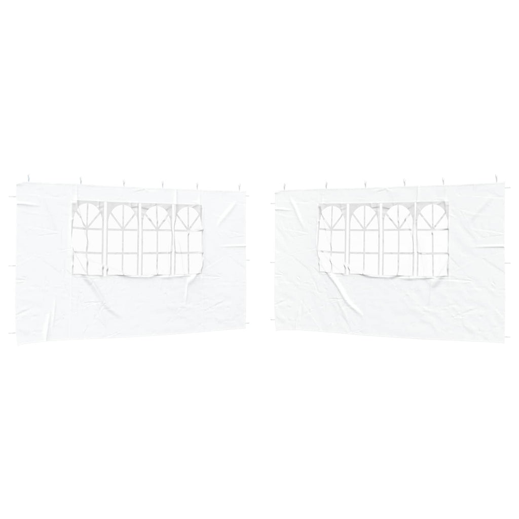 vidaXL Ściana boczna namiotu na imprezy 2 pcs 400 x 195 cm Biały