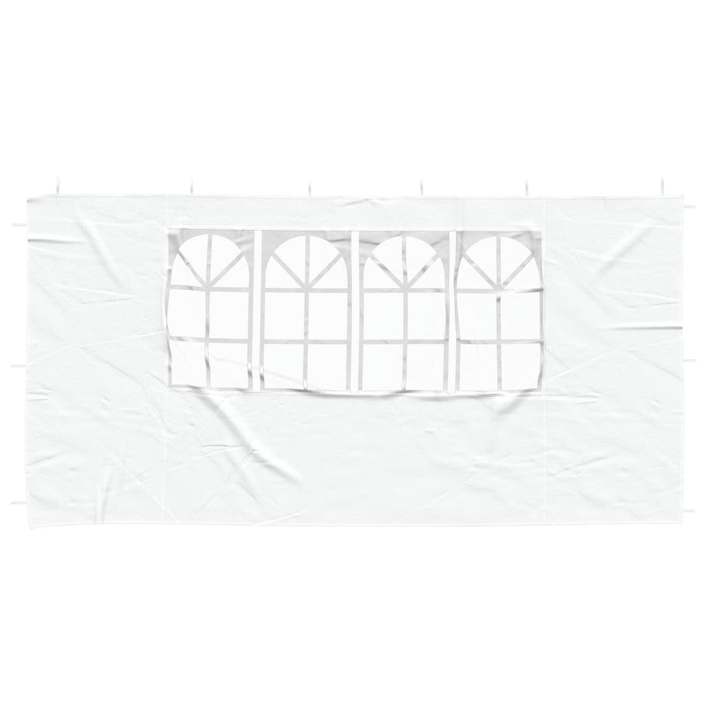 vidaXL Ściana boczna namiotu na imprezy 2 pcs 400 x 195 cm Biały