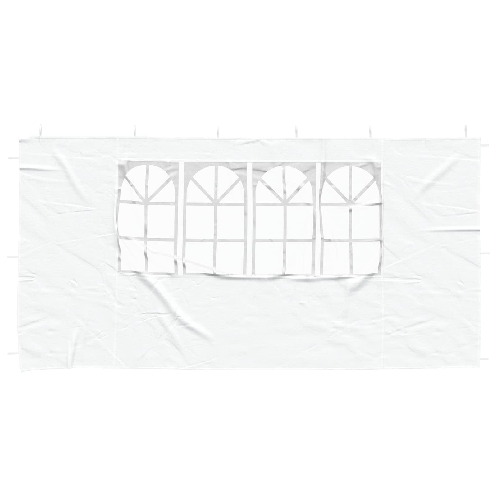 vidaXL Ściana boczna namiotu na imprezy 2 pcs 400 x 195 cm Biały