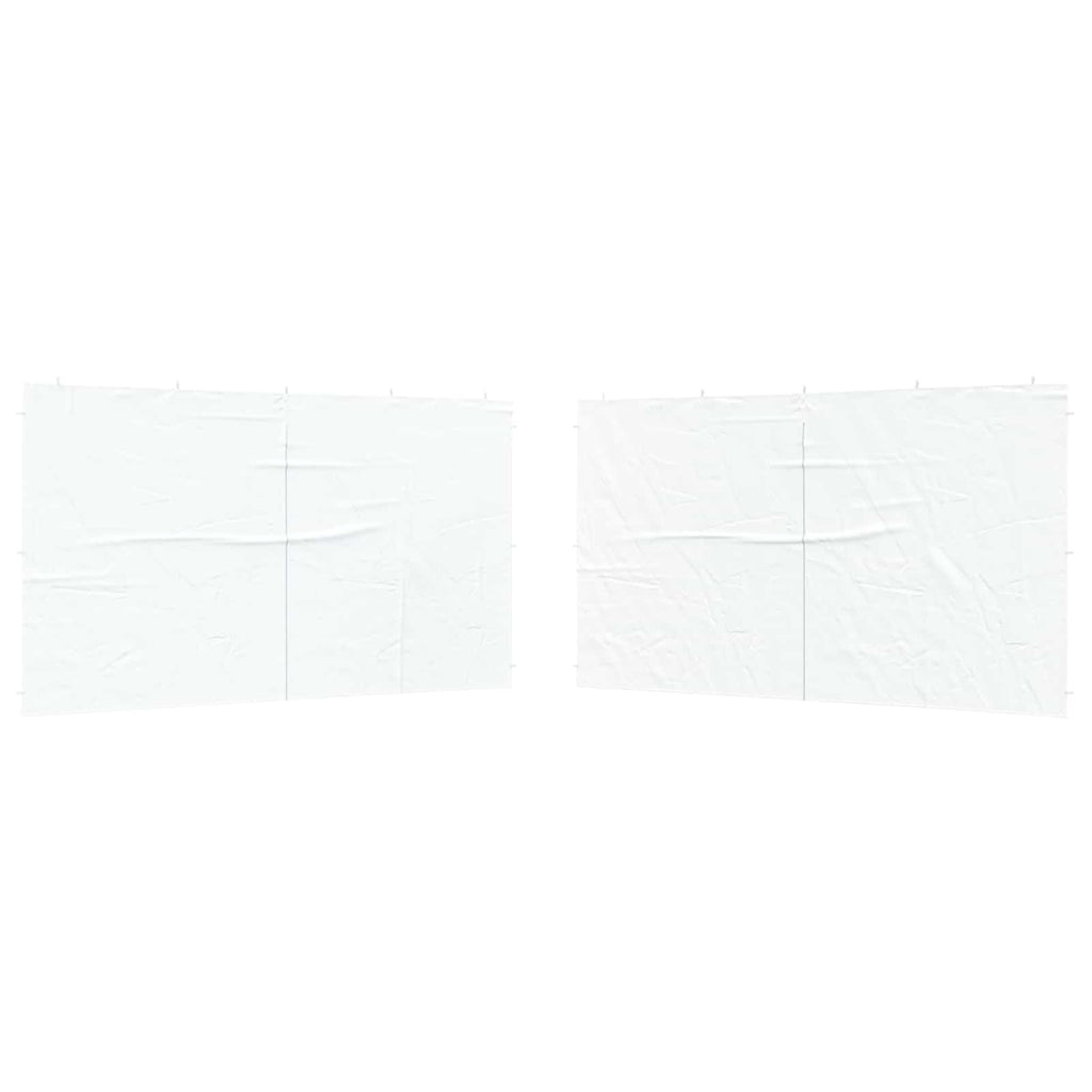 vidaXL Ściana boczna namiotu na imprezy 2 pcs Biały 400 x 195 cm