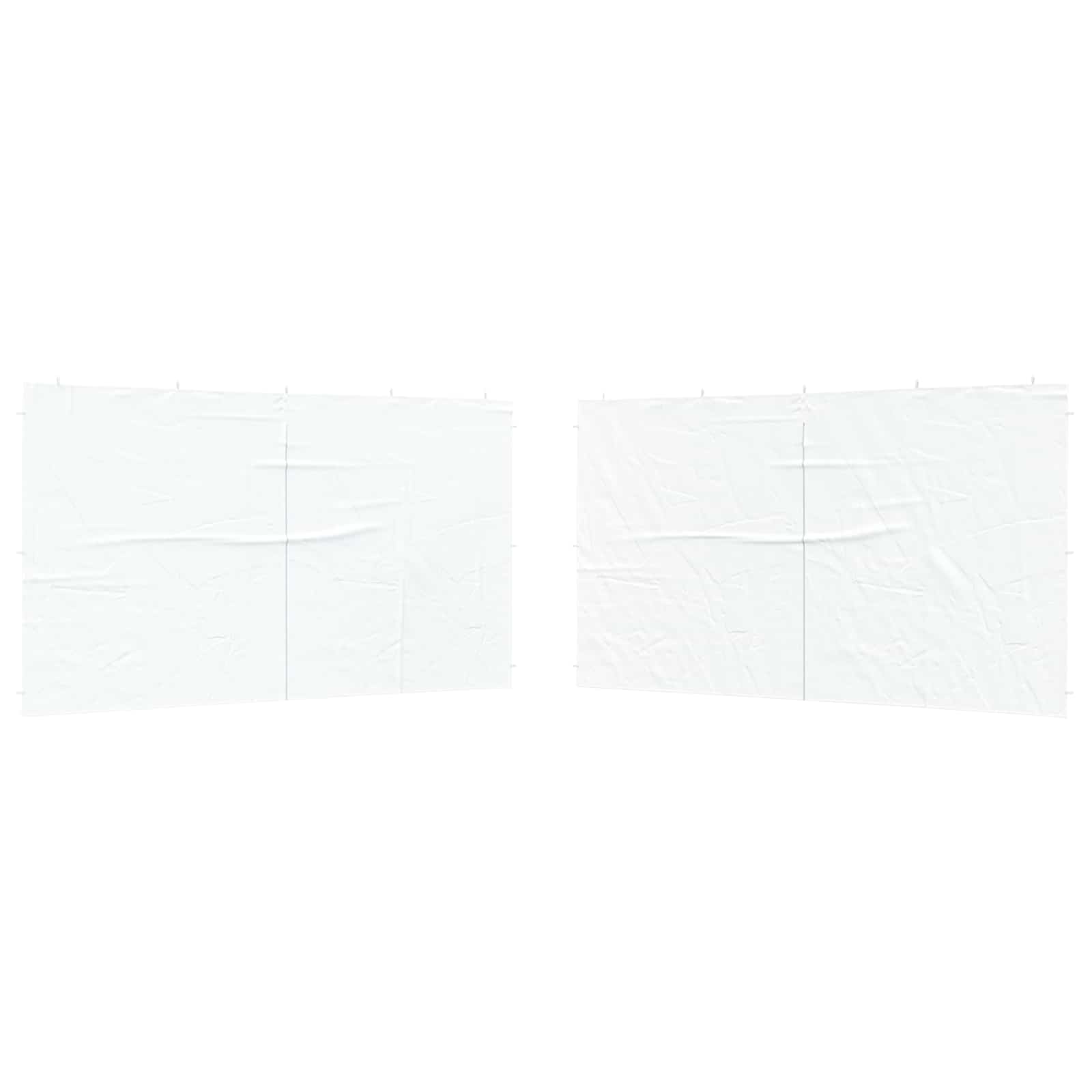 vidaXL Ściana boczna namiotu na imprezy 2 pcs Biały 400 x 195 cm