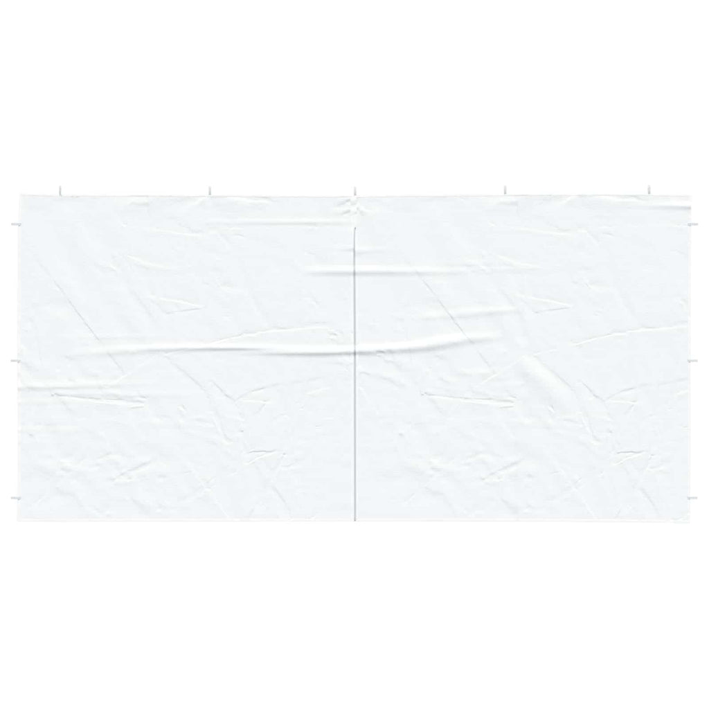 vidaXL Ściana boczna namiotu na imprezy 2 pcs Biały 400 x 195 cm