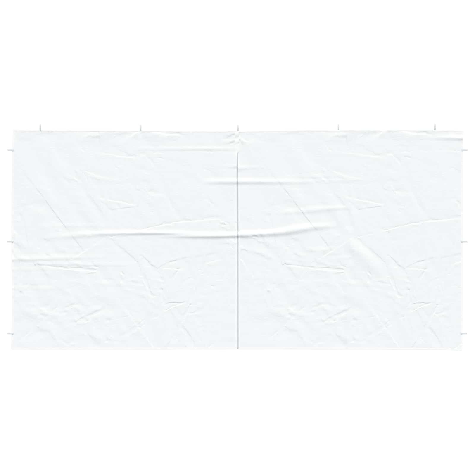 vidaXL Ściana boczna namiotu na imprezy 2 pcs Biały 400 x 195 cm