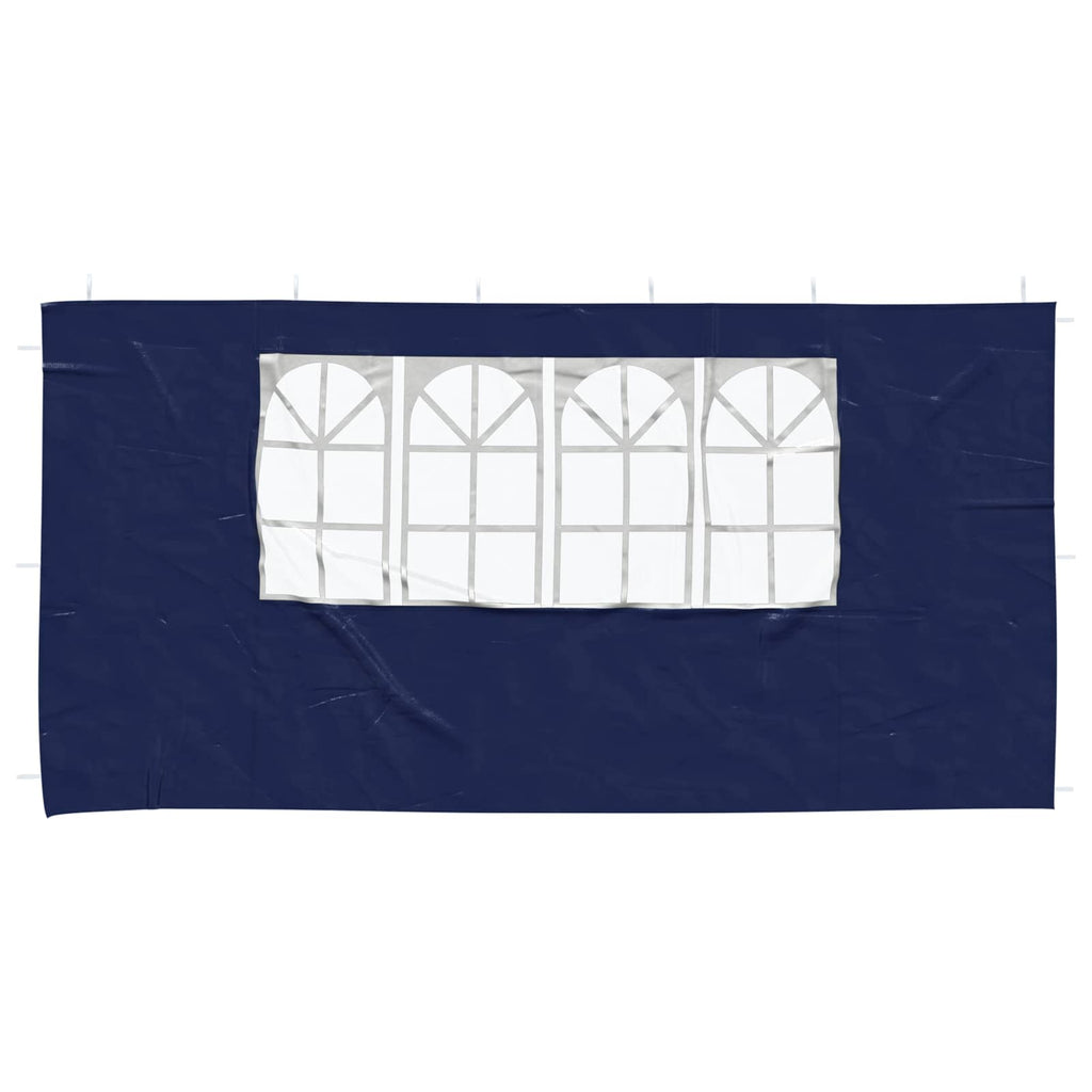 vidaXL Ściana boczna namiotu na imprezy 2 pcs 400 x 195 cm niebieski