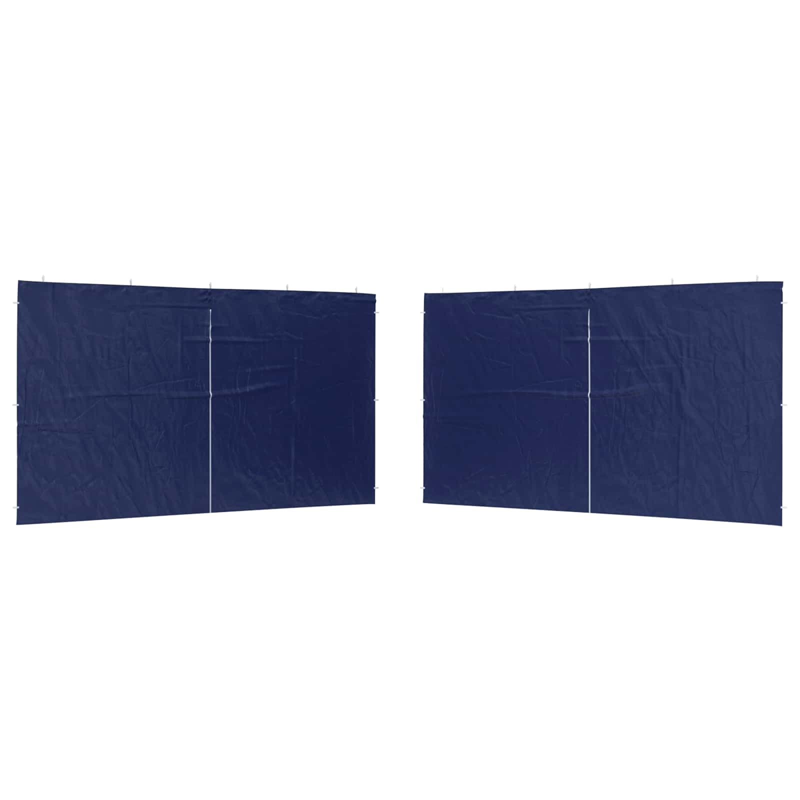 vidaXL Ściana boczna namiotu na imprezy 2 pcs niebieski 400 x 195 cm