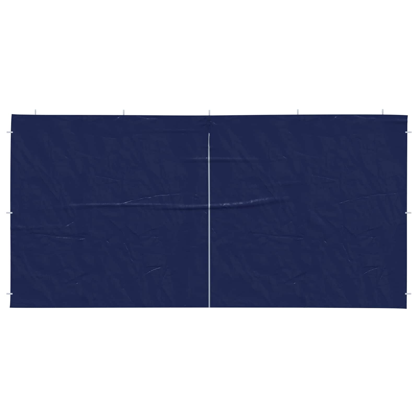 vidaXL Ściana boczna namiotu na imprezy 2 pcs niebieski 400 x 195 cm
