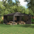 vidaXL Ściana boczna namiotu na imprezy 2 pcs 400 x 195 cm antracytowy