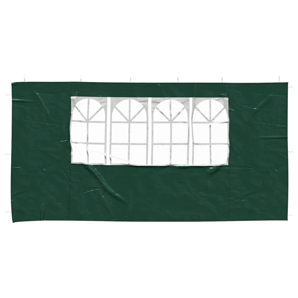 vidaXL Ściana boczna namiotu na imprezy 2 pcs 400 x 195 cm zielony