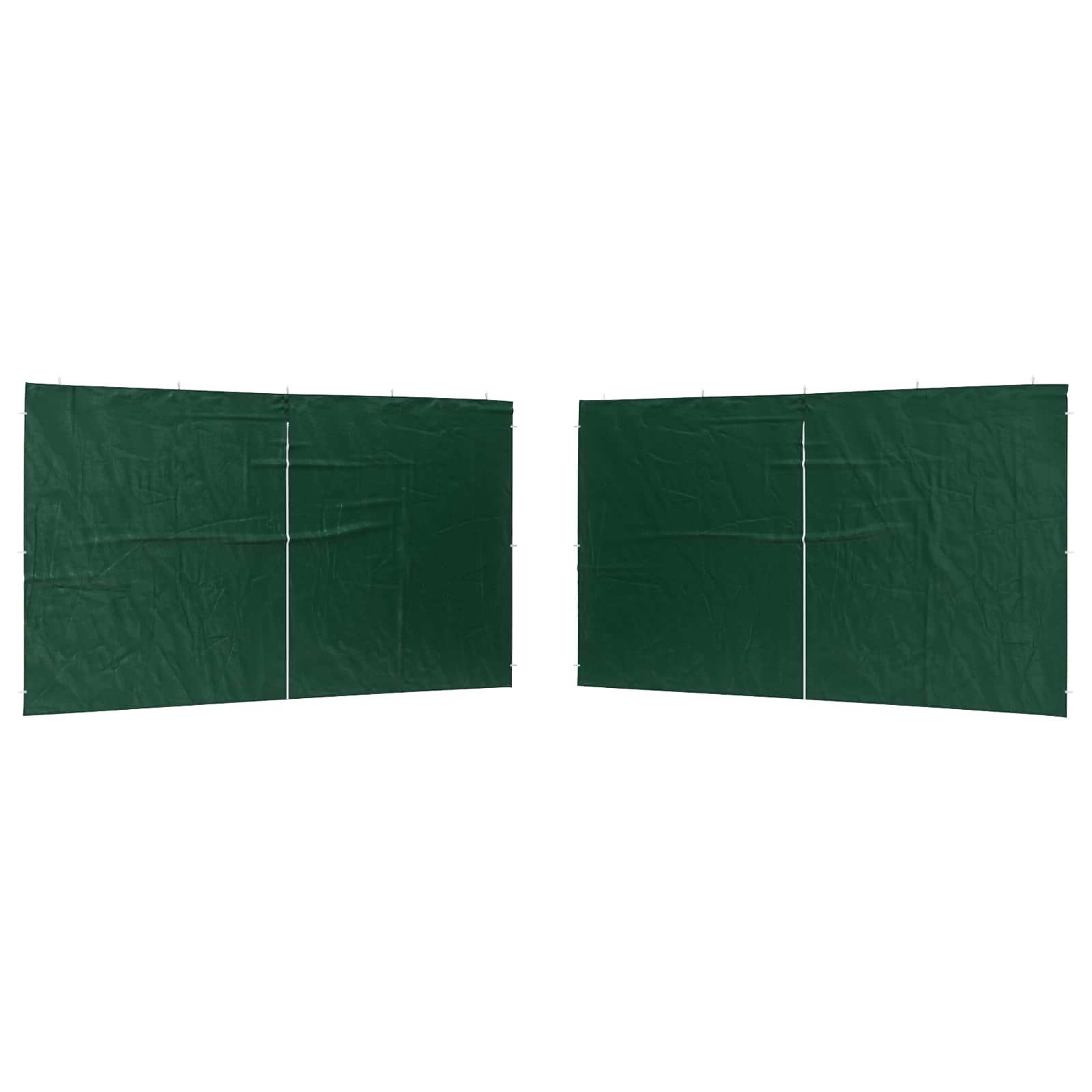 vidaXL Ściana boczna namiotu na imprezy 2 pcs zielony 400 x 195 cm