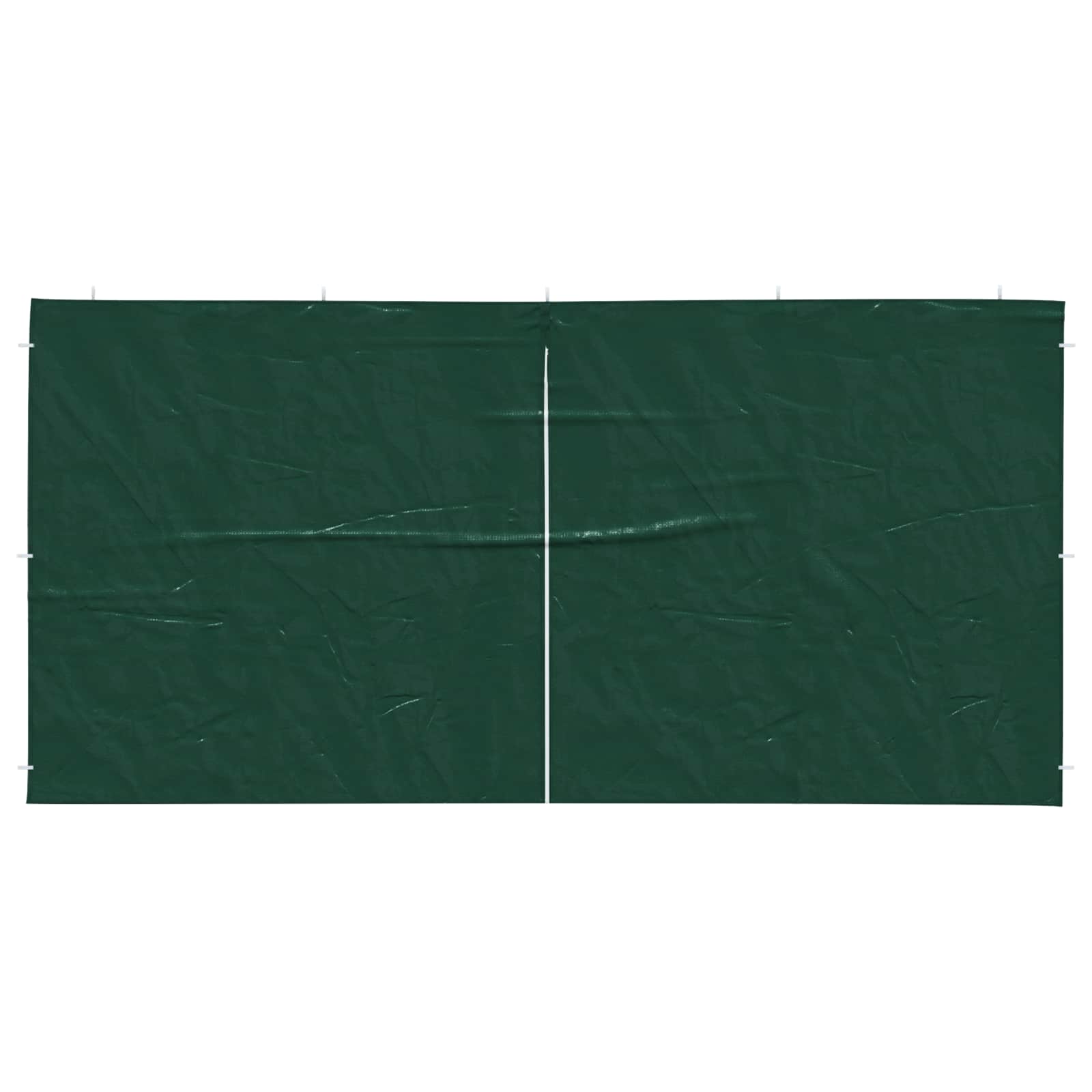 vidaXL Ściana boczna namiotu na imprezy 2 pcs zielony 400 x 195 cm