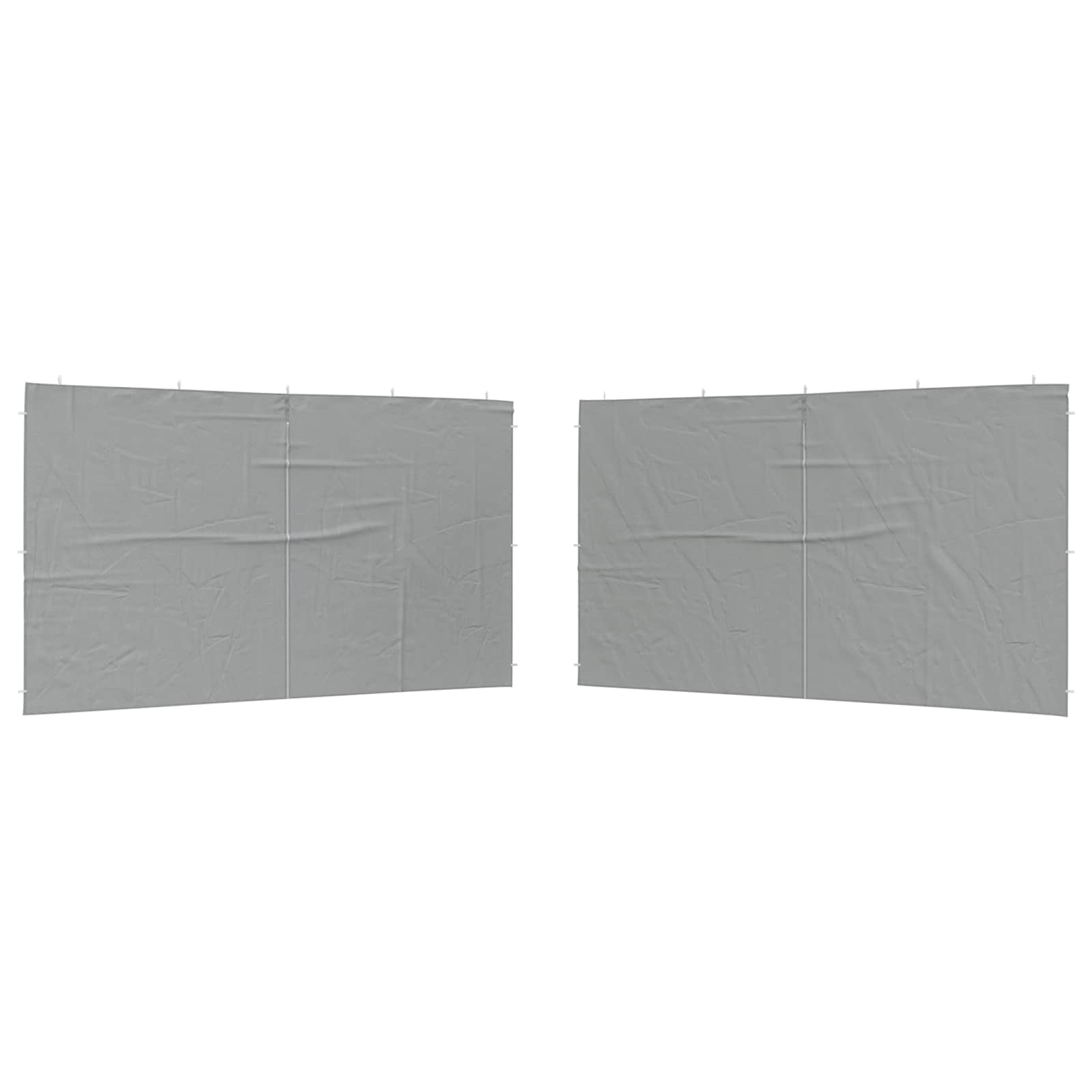 vidaXL Ściana boczna namiotu na imprezy 2 pcs Jasnoszary 400 x 195 cm