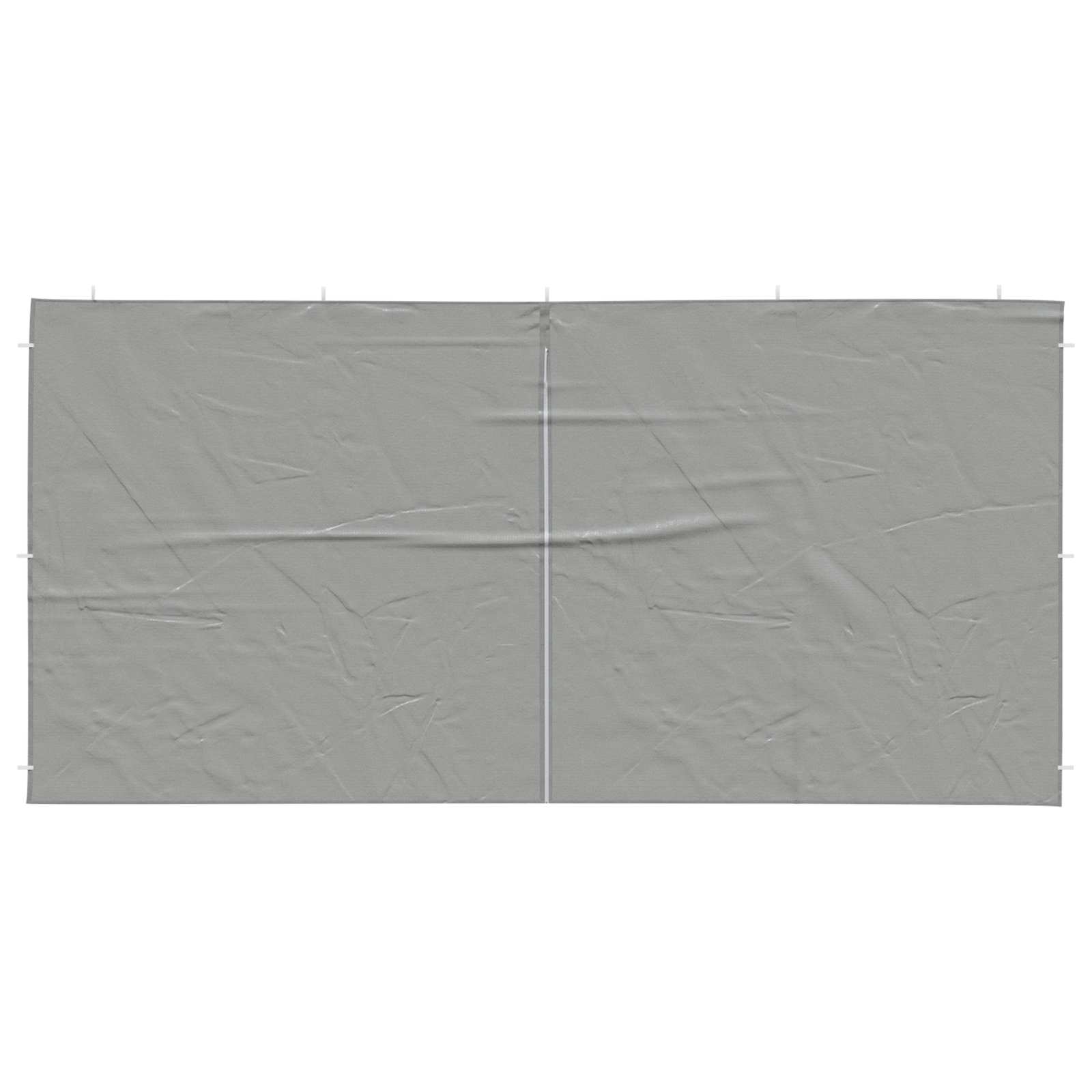 vidaXL Ściana boczna namiotu na imprezy 2 pcs Jasnoszary 400 x 195 cm