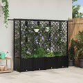 vidaXL Podniesione łóżko z kratką i dachem Czarny 202 x 40 x 136 cm PP