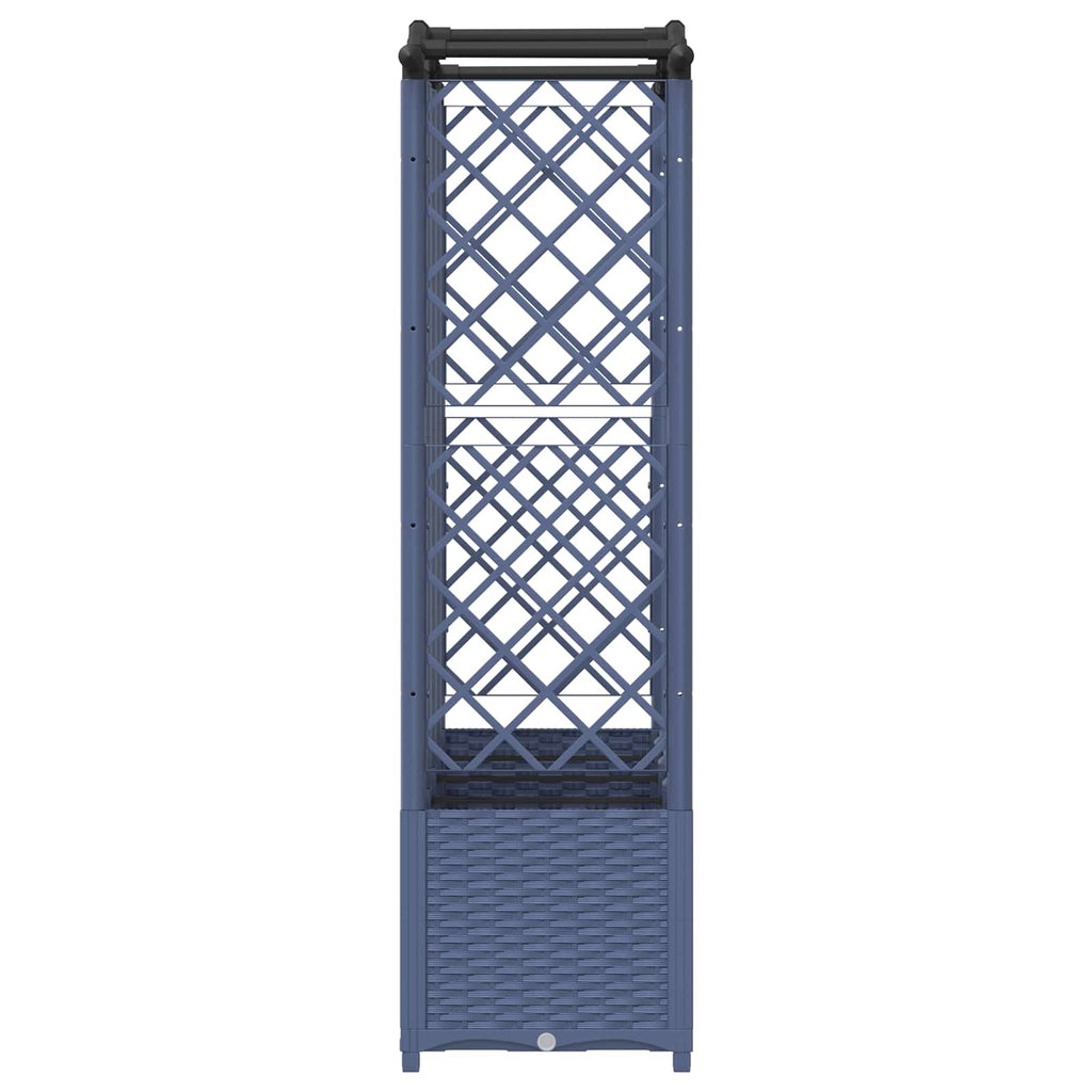 vidaXL Podniesione łóżko z kratką i dachem Szary 204 x 40 x 138 cm PP