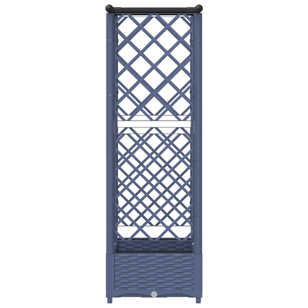 vidaXL Podniesione łóżko z kratką i dachem Szary 122,5 x 40 x 121 cm