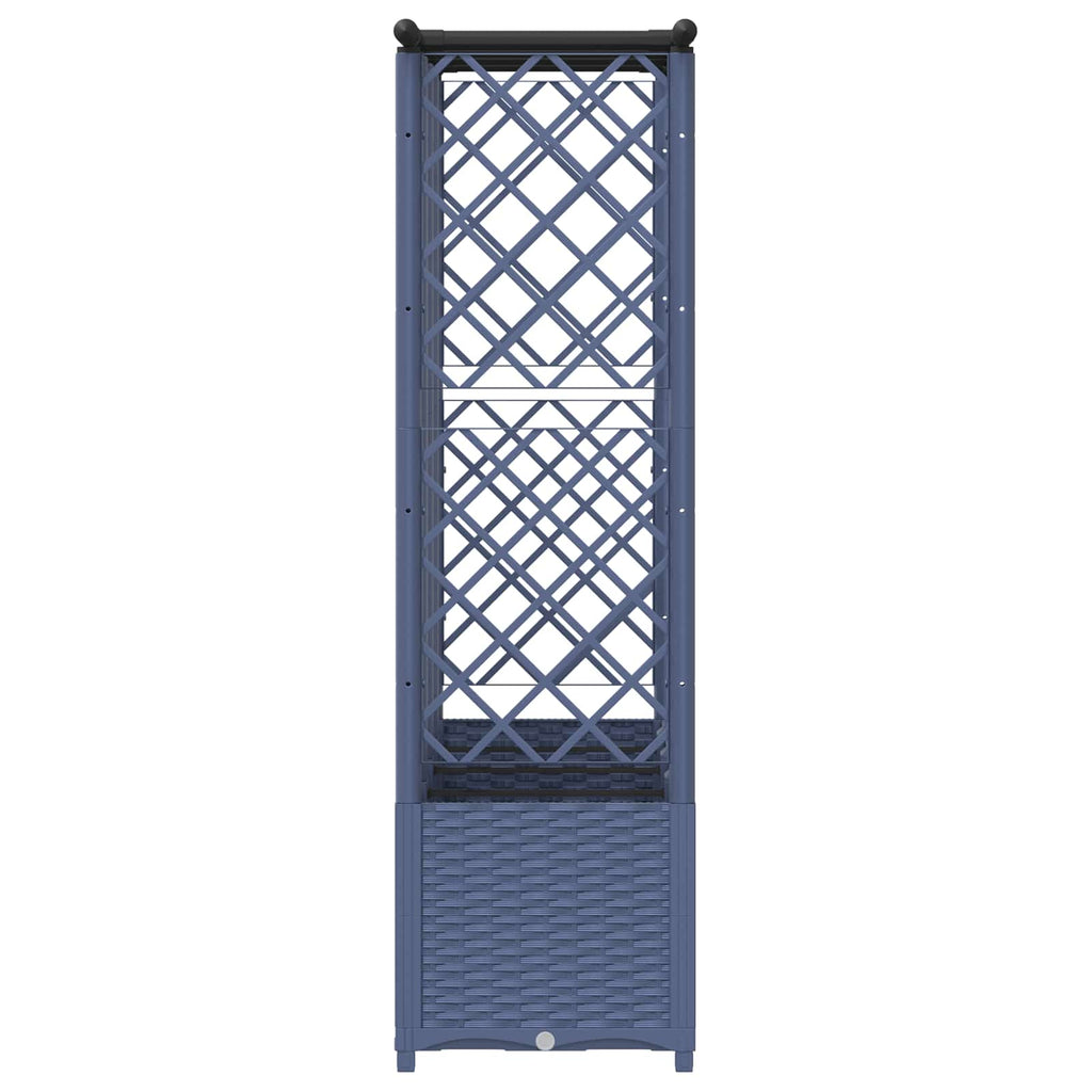 vidaXL Podniesione łóżko z kratką i dachem Szary 202 x 40 x 136 cm PP